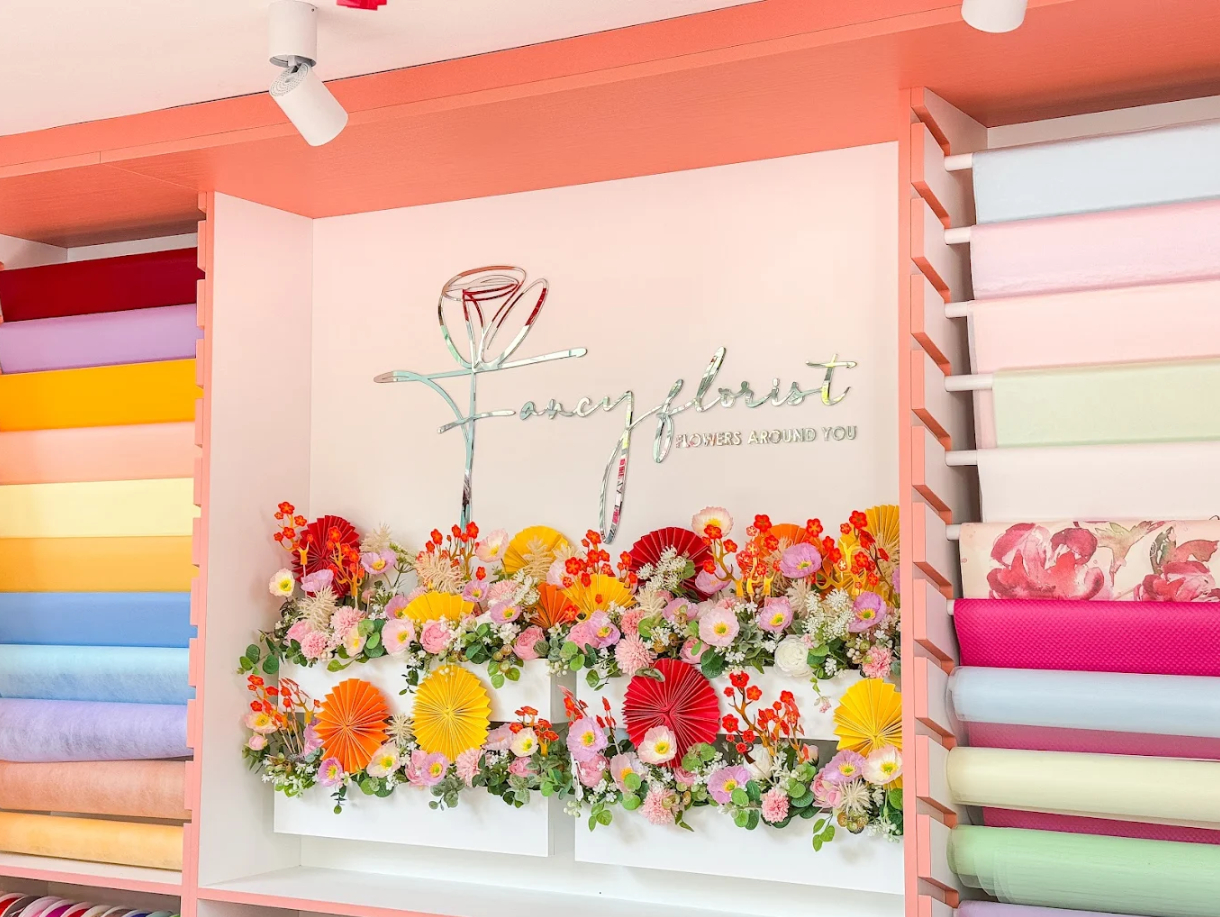 Luxury florist shop interior